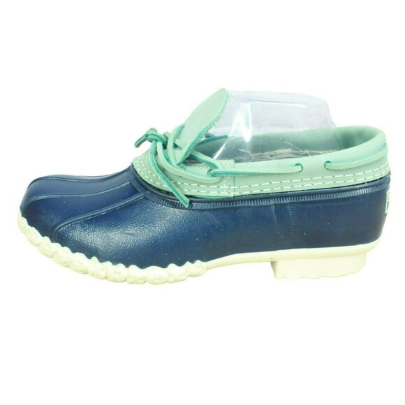 LL Bean Shoes - LL Bean Multicolor Rubber Unlined Moccasin Low Ankle Duck Boots Size 9 M